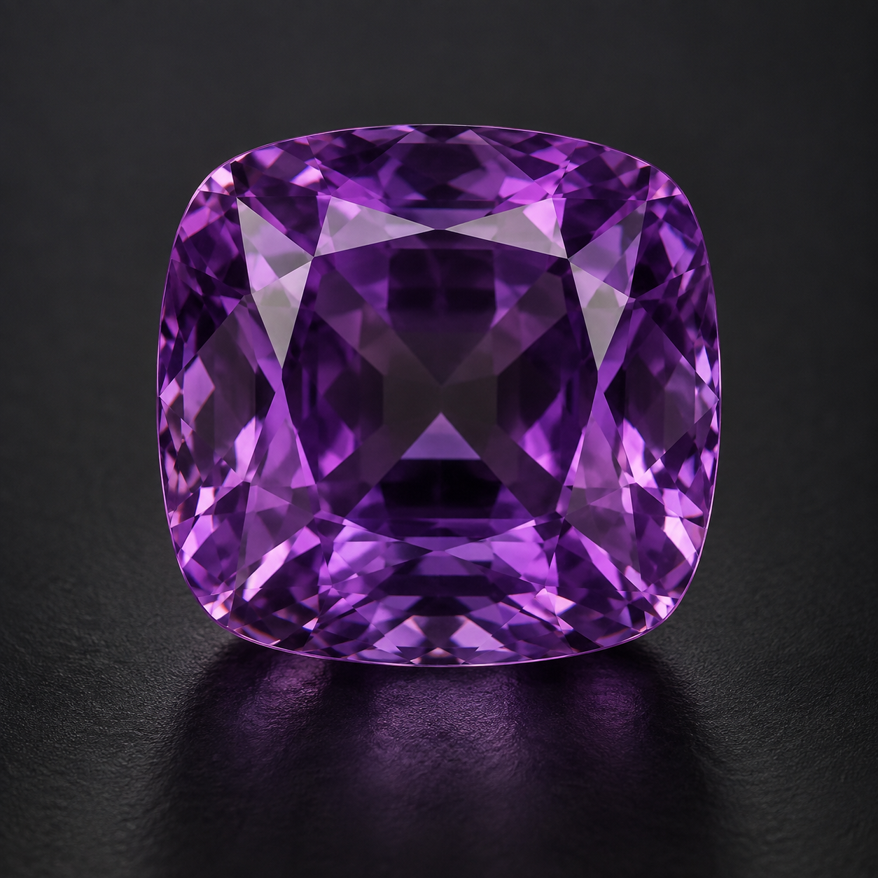 Amethyst Cabochon 6.12 กะรัต สีม่วง