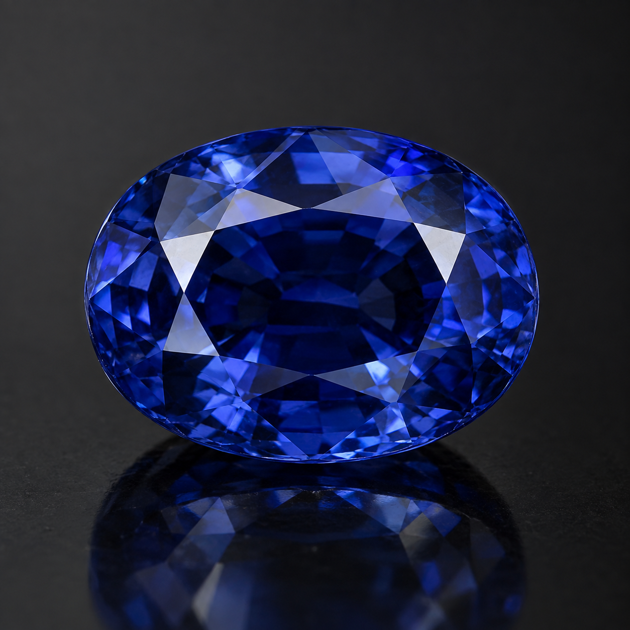 แหวนไพลินล้อมเพชร Sapphire Halo Ring